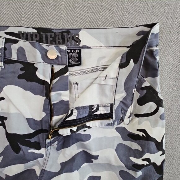 Women's V.I.P.  Jeans Jogger Style Pants SZ 15 L32 Gray Camouflage NWT! - Picture 10 of 12